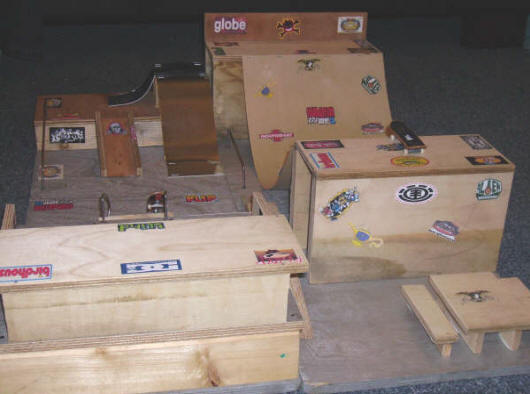 Scott's Homemade Tech Deck Skatepark